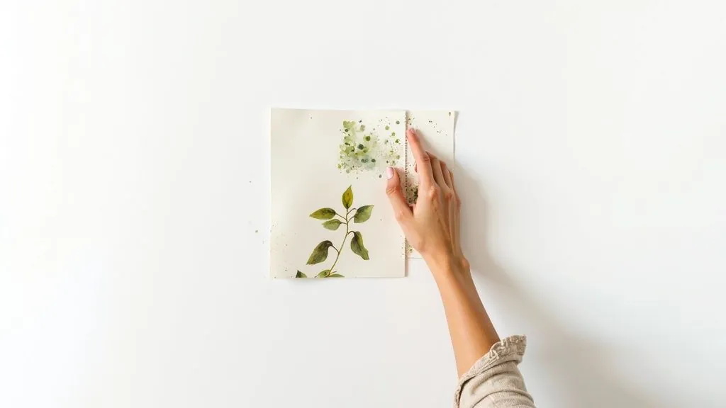 Accent Wall with Peel-and-Stick Wallpaper