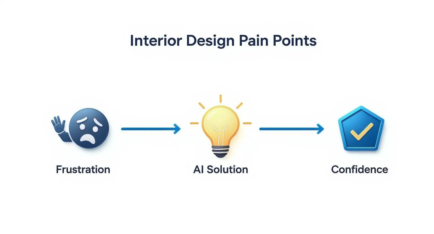 Infographic about interior design ai