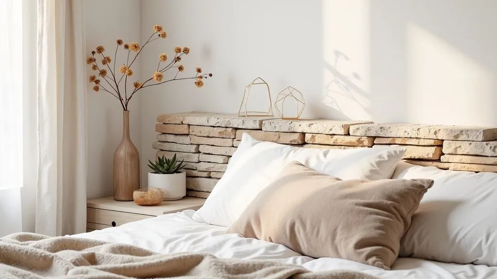 Stone Accent Wall or Headboard